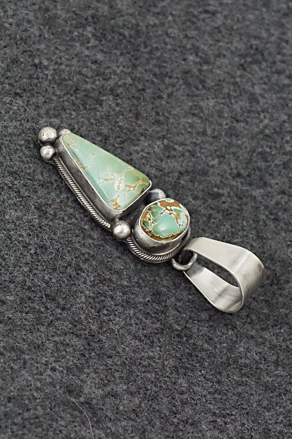 Turquoise & Sterling Silver Pendant - Darrin Livingston