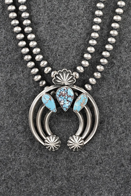 Turquoise & Sterling Silver Necklace - Davey Morgan