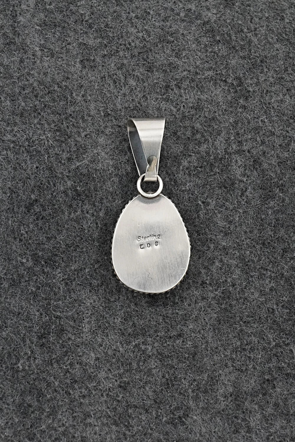 Turquoise & Sterling Silver Pendant - Eugene Gruber