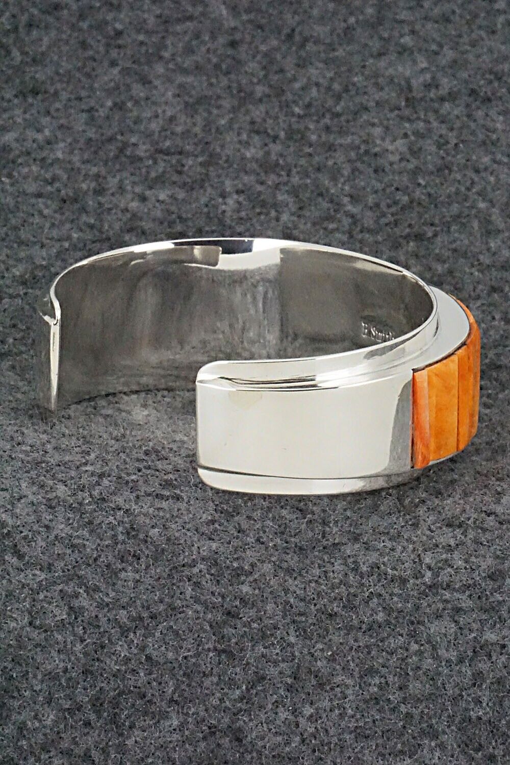 Spiny Oyster & Sterling Silver Bracelet - Harold Smith