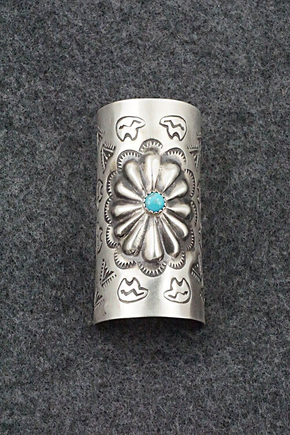 Turquoise & Sterling Silver Hair Pin - Arlene Soce