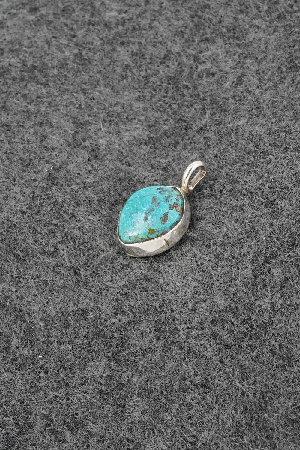 Turquoise & Sterling Silver Pendant - Ernest Hawthorne