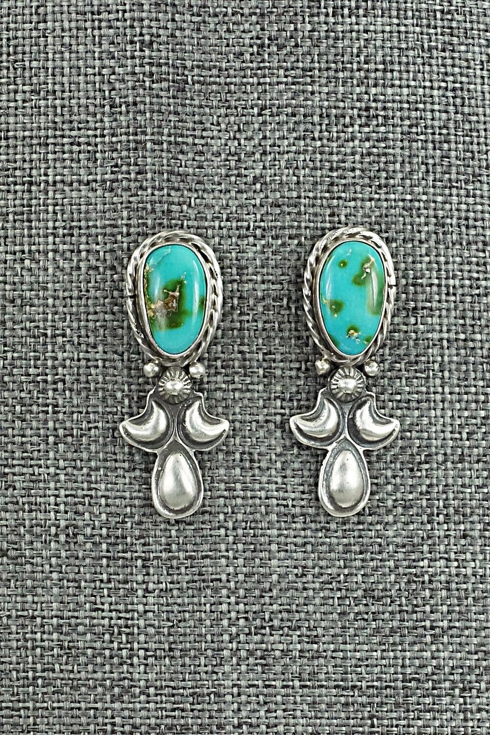 Turquoise & Sterling Silver Squash Blossom Set - Adrienne Gordon