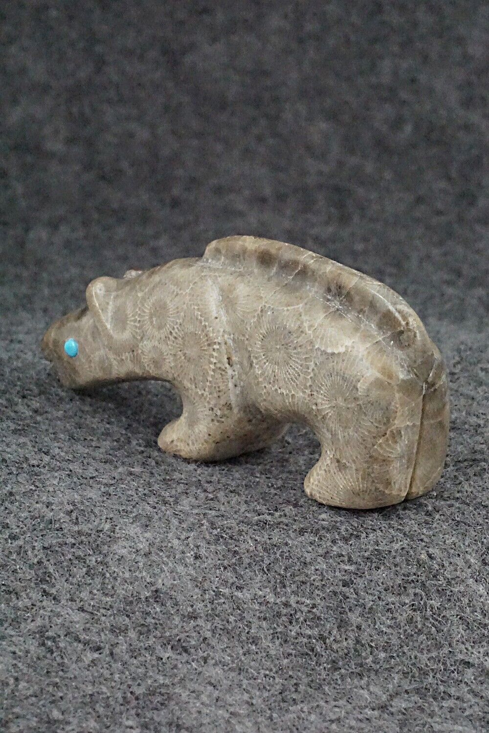 Mountain Lion Zuni Fetish Carving - Ronnie Lunasee