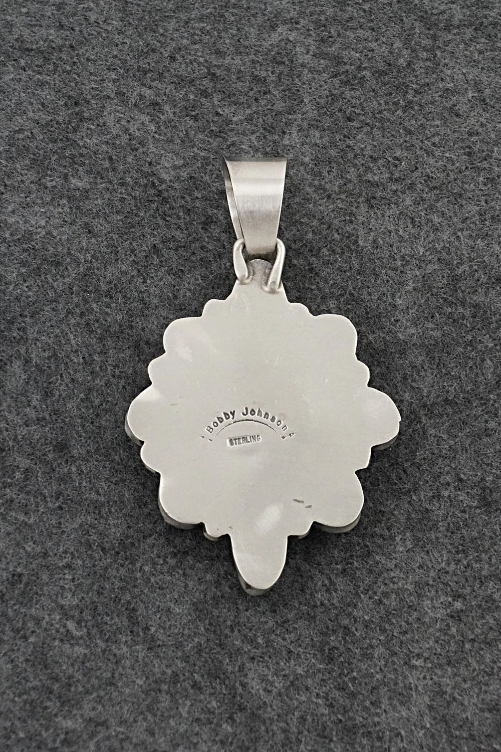 Turquoise & Sterling Silver Pendant - Bobby Johnson