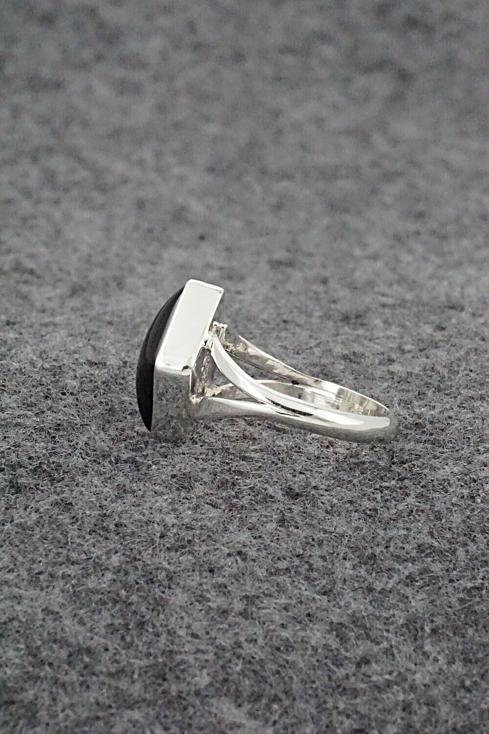 Onyx & Sterling Silver Ring - Letricia Largo - Size 8