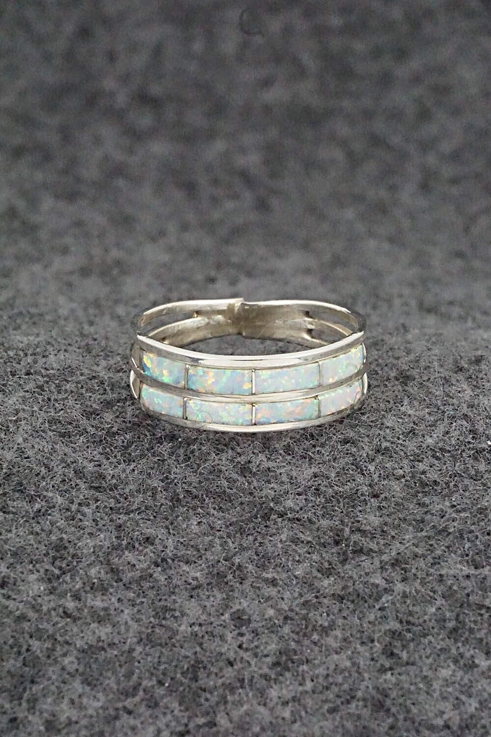 Opalite & Sterling Silver Ring - Claresse Kylestewa - Size 10