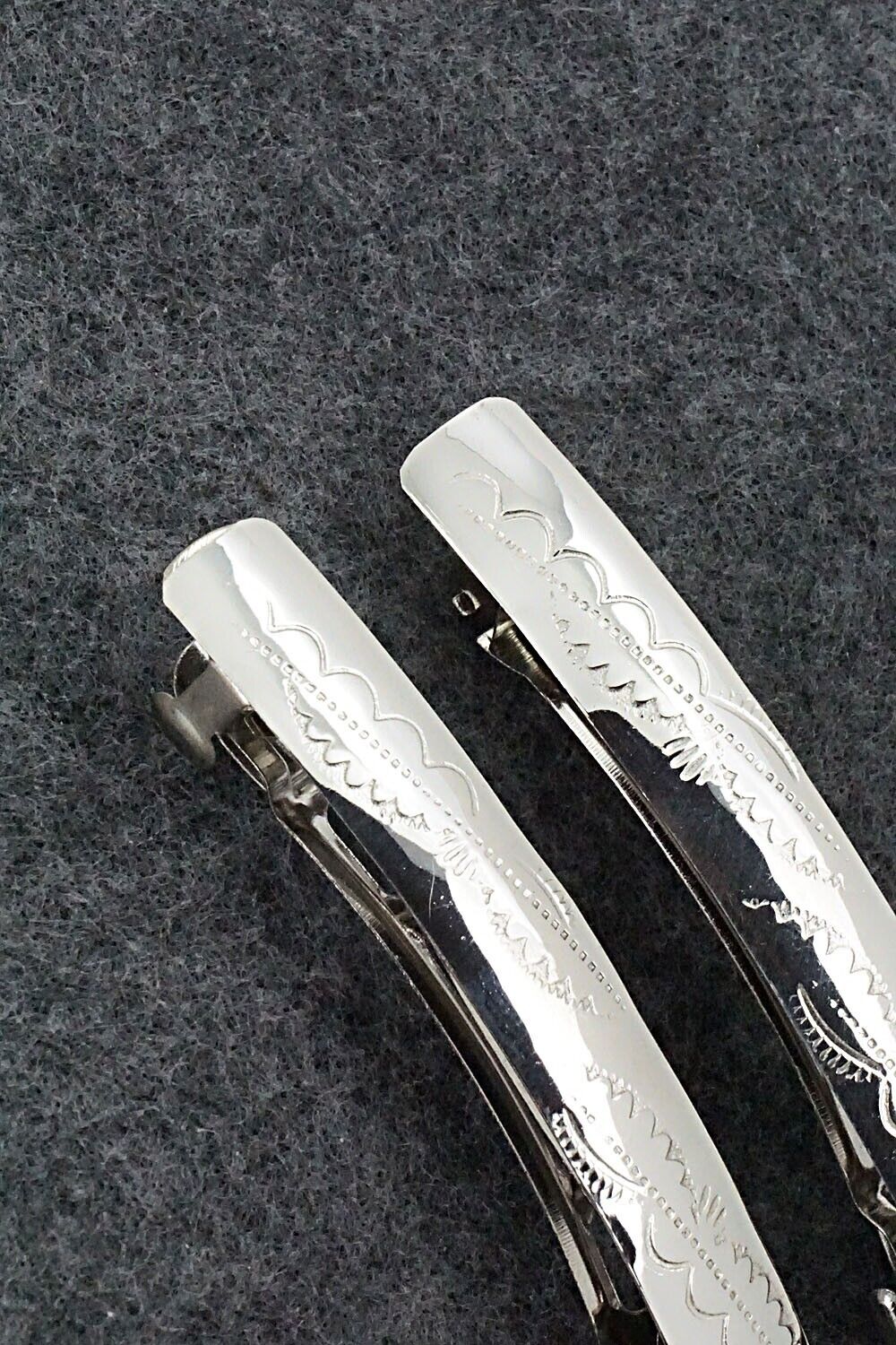 Sterling Silver Hair Barrettes - Randall Dalgai