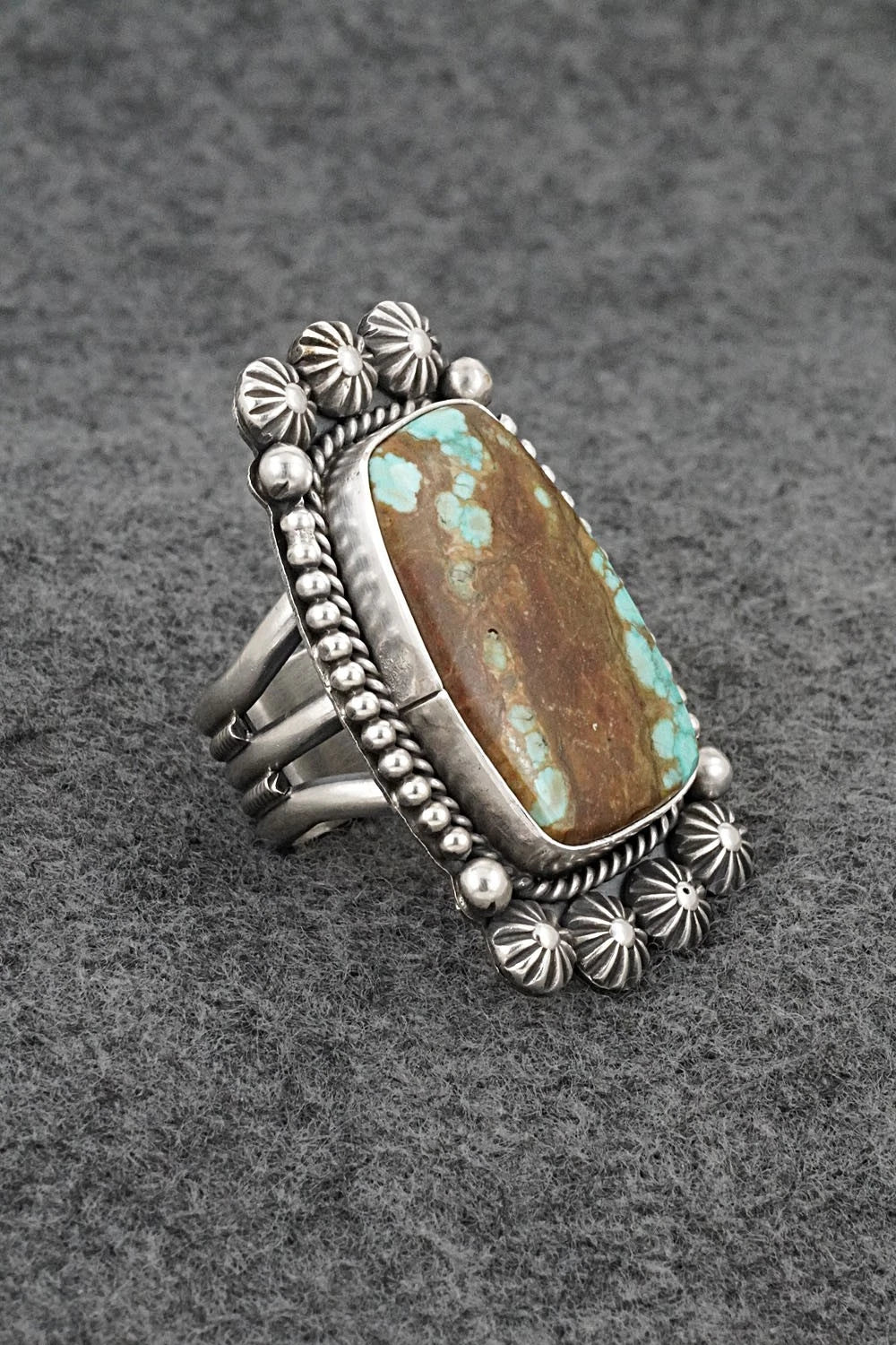 Turquoise & Sterling Silver Ring - Michael Calladitto - Size 7
