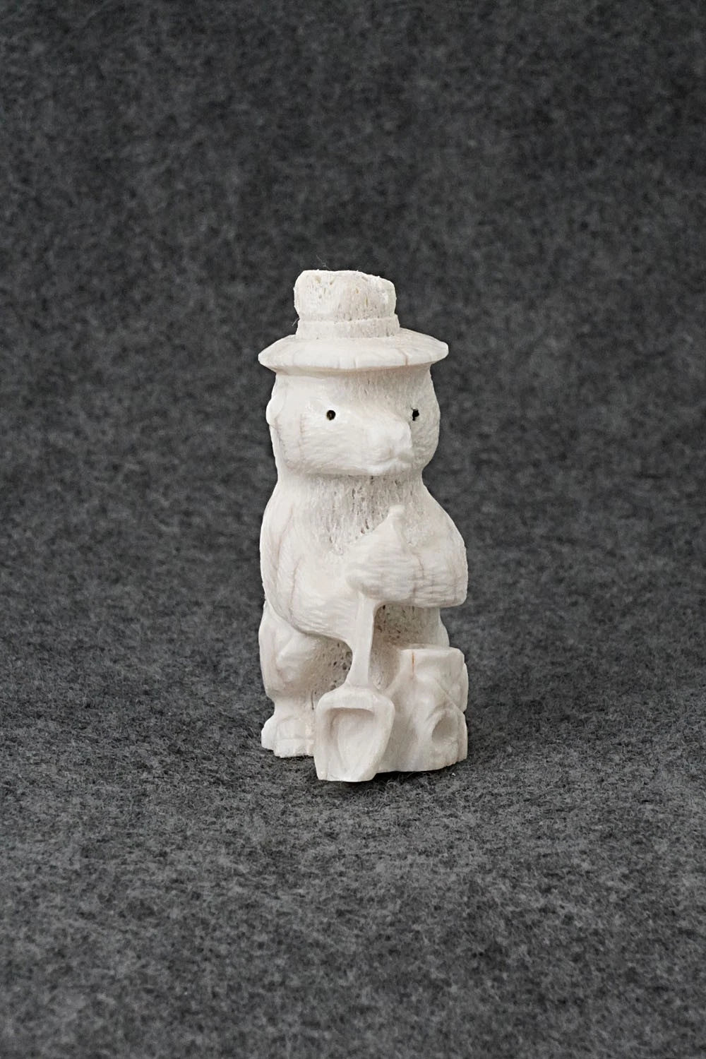 Smokey Bear Zuni Fetish Carving - Chris Peina
