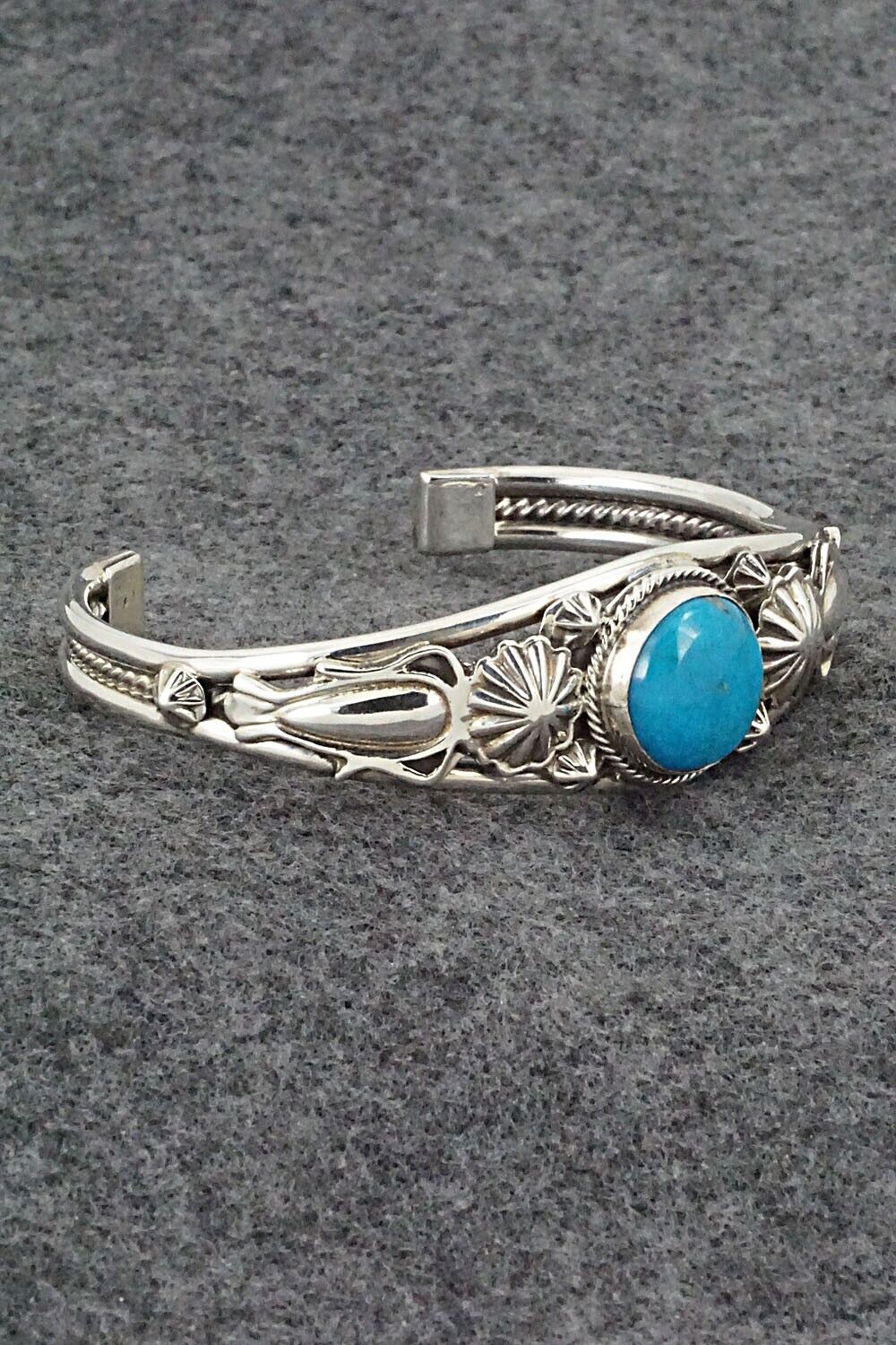 Turquoise & Sterling Silver Bracelet - Raymond Delgarito