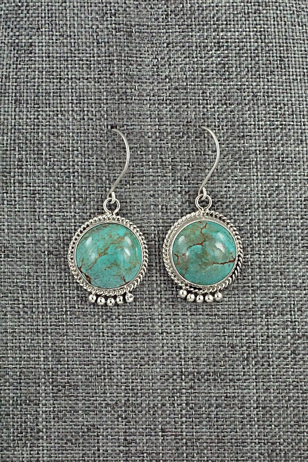 Turquoise & Sterling Silver Earrings - Rena Begay