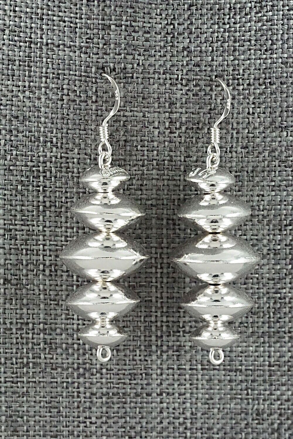 Sterling Silver Navajo Pearl Earrings - Preston Haley