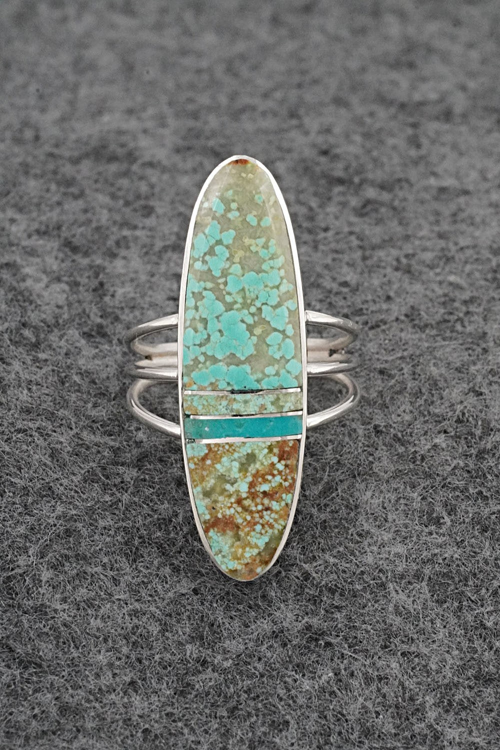 Turquoise & Sterling Silver Ring - Harold Smith - Size 7