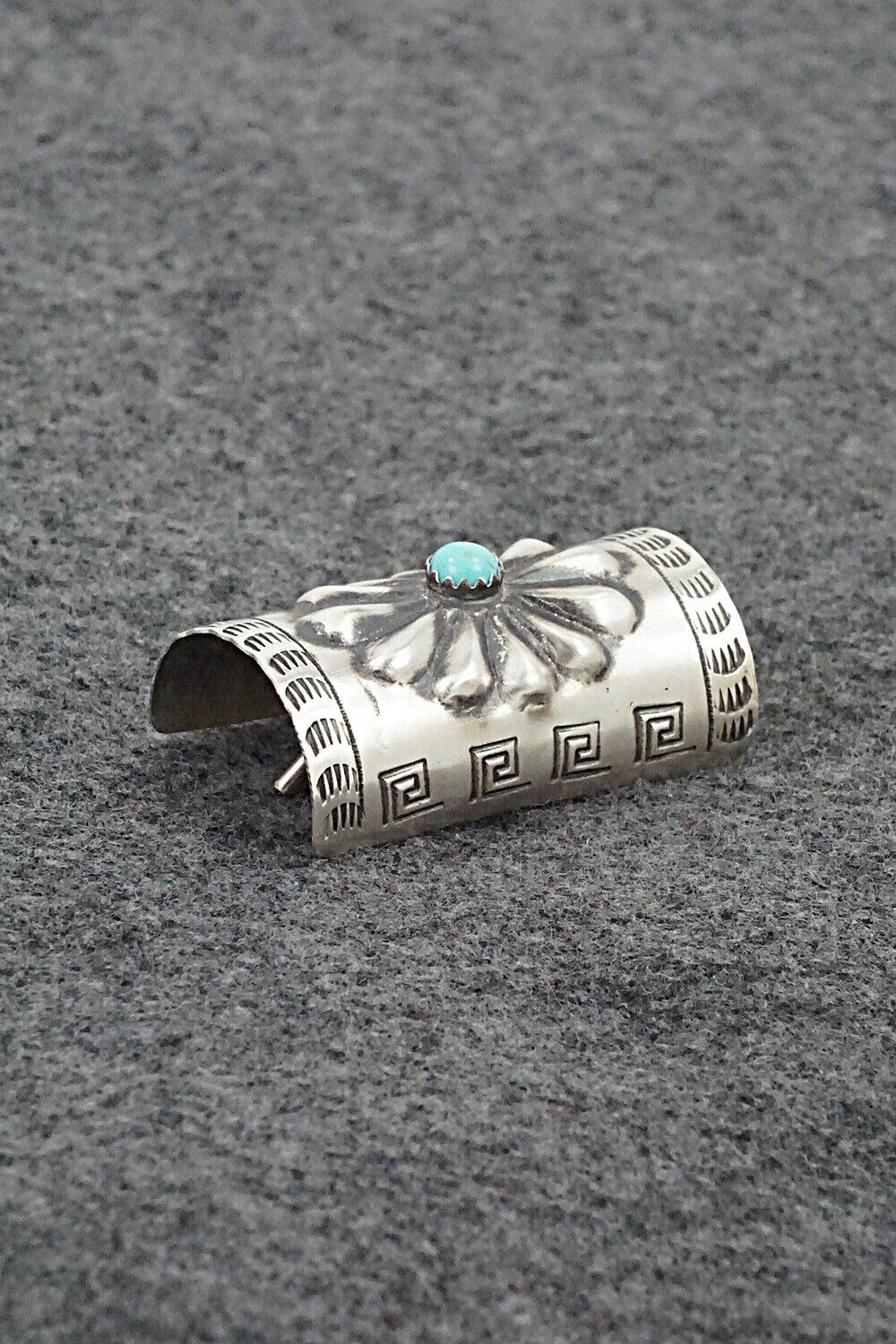 Turquoise & Sterling Silver Hair Pin - Arlene Soce