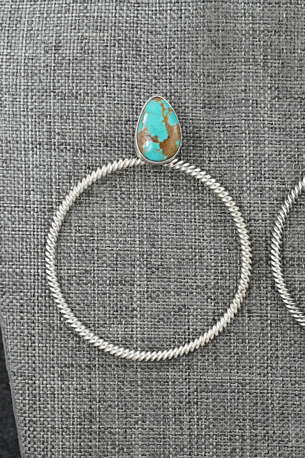 Turquoise & Sterling Silver Earrings - Verley Betone