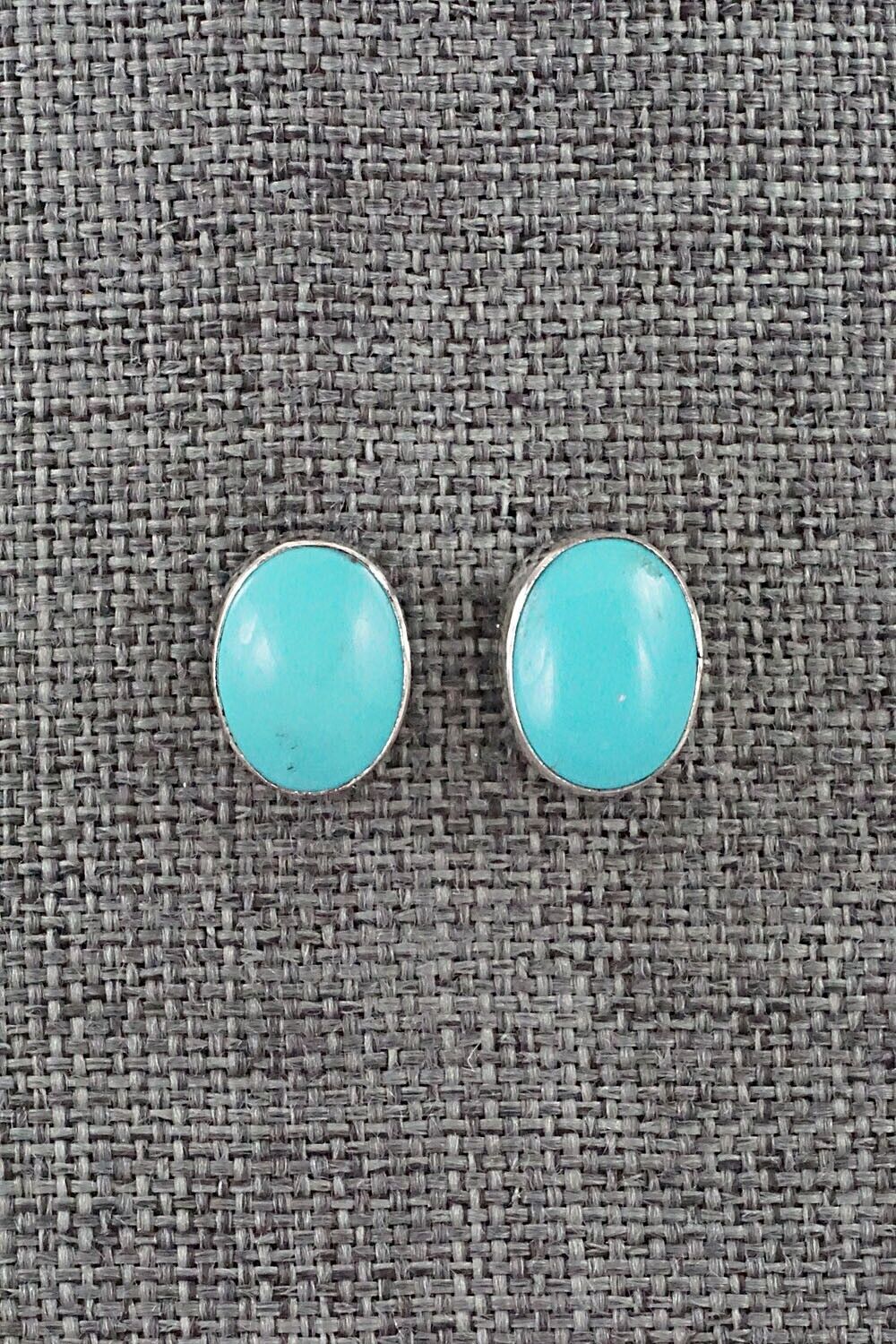 Turquoise & Sterling Silver Earrings - Marco Begaye