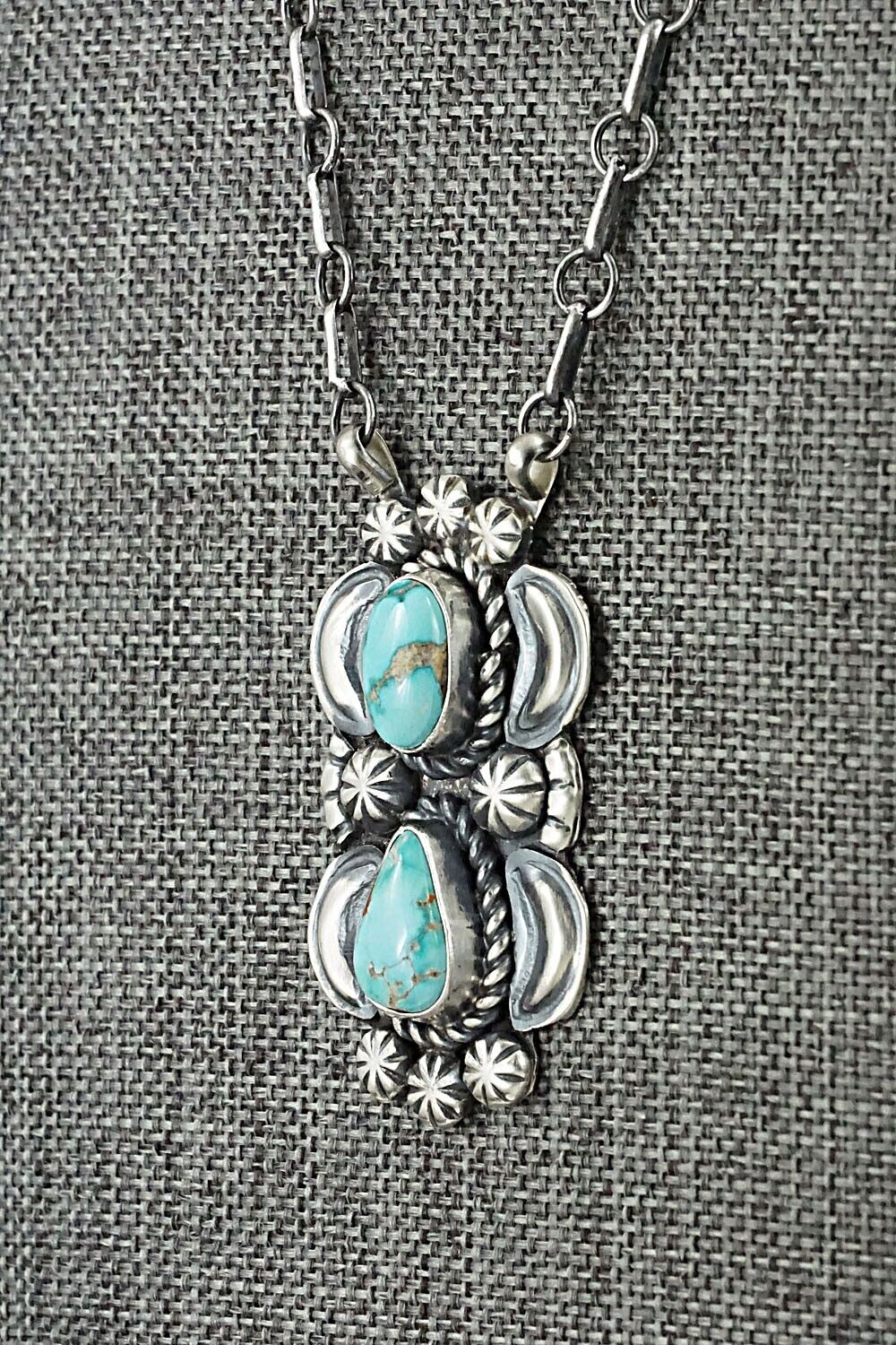 Turquoise & Sterling Silver Necklace - Jeff James