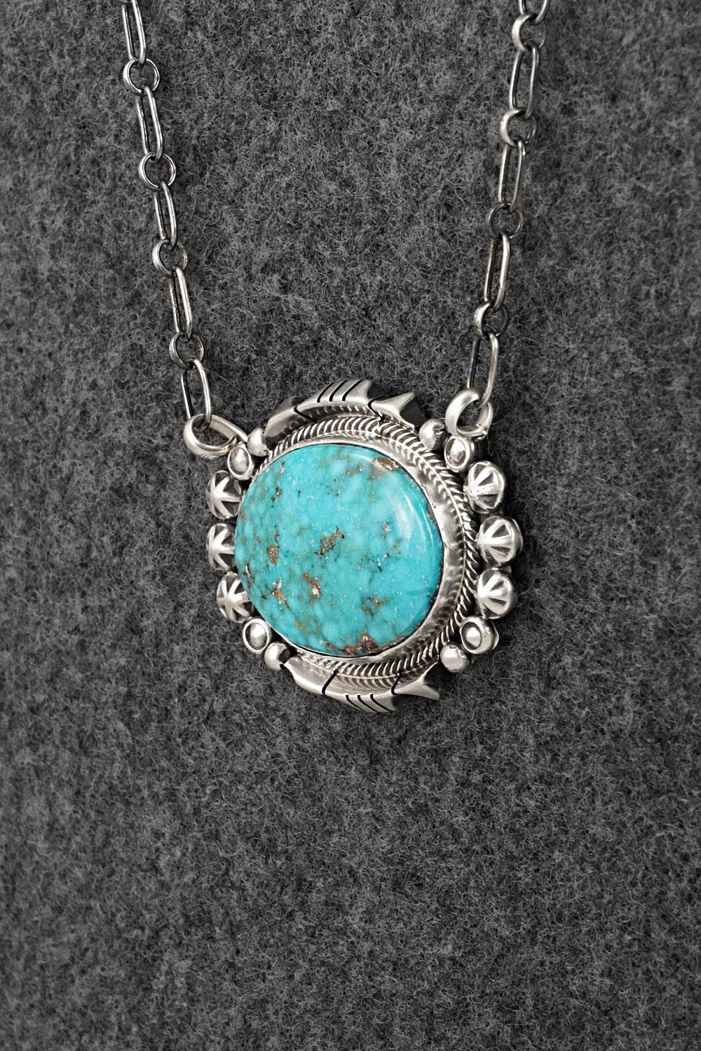 Turquoise & Sterling Silver Necklace - Daniel Benally