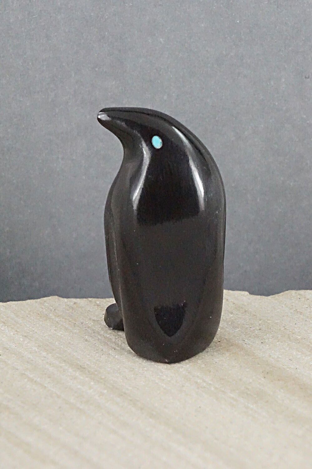 Penguin Zuni Fetish Carving - Calvert Bowannie