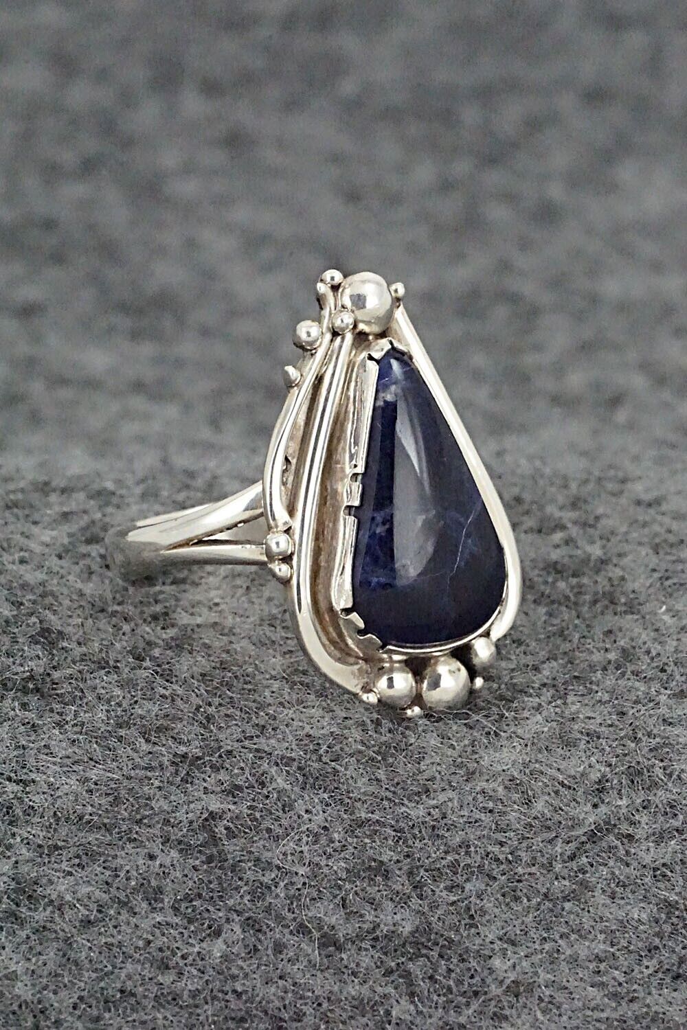 Sodalite & Sterling Silver Ring - Oliver Smith - Size 9.5