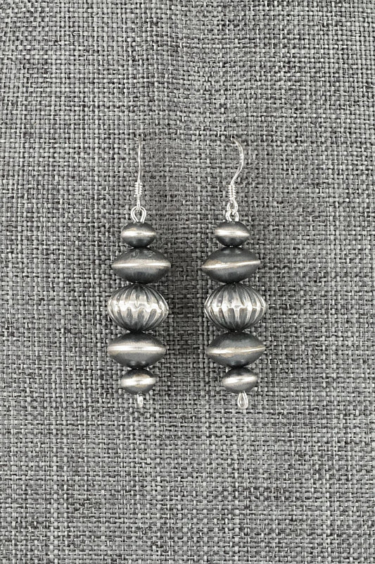 Sterling Silver Navajo Pearl Earrings - Preston Haley