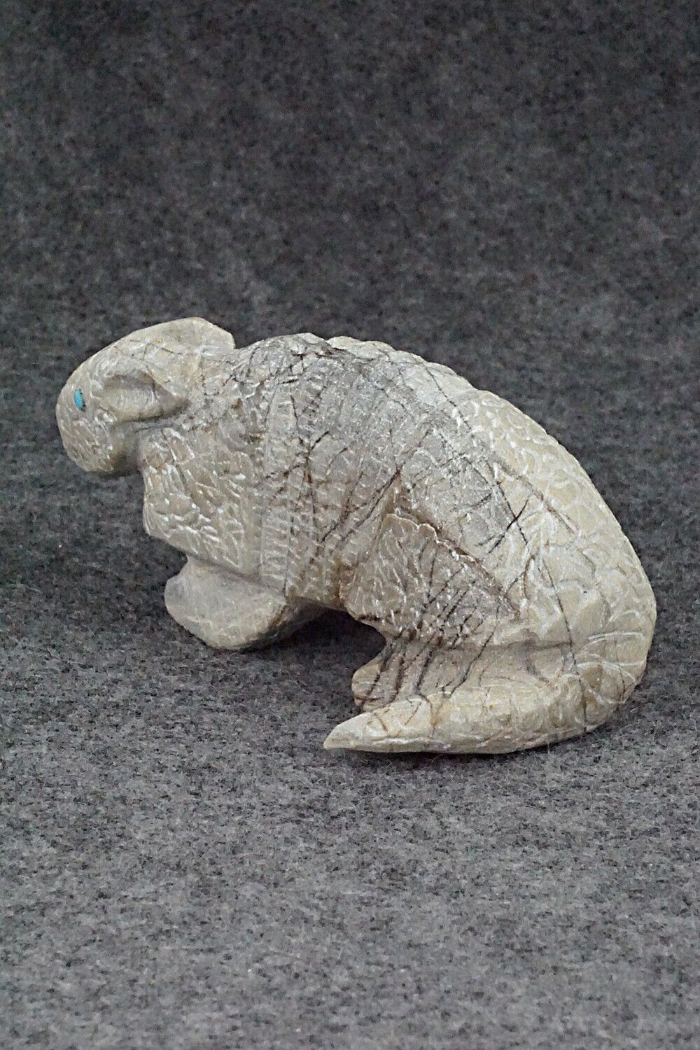 Armadillo Zuni Fetish Carving - Derrick Kaamasee
