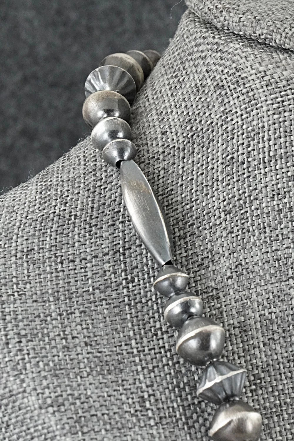 Sterling Silver Navajo Pearl Necklace 24" - Vintage