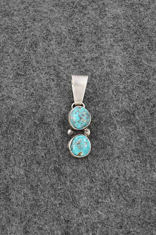 Turquoise & Sterling Silver Pendant - Darrin Livingston
