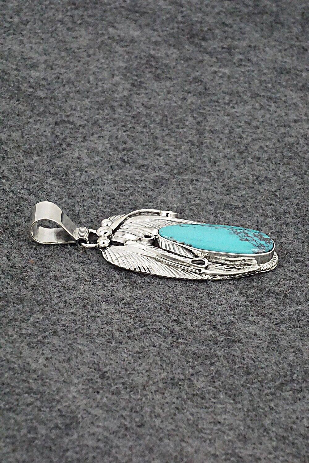 Turquoise & Sterling Silver Pendant - Davey Morgan