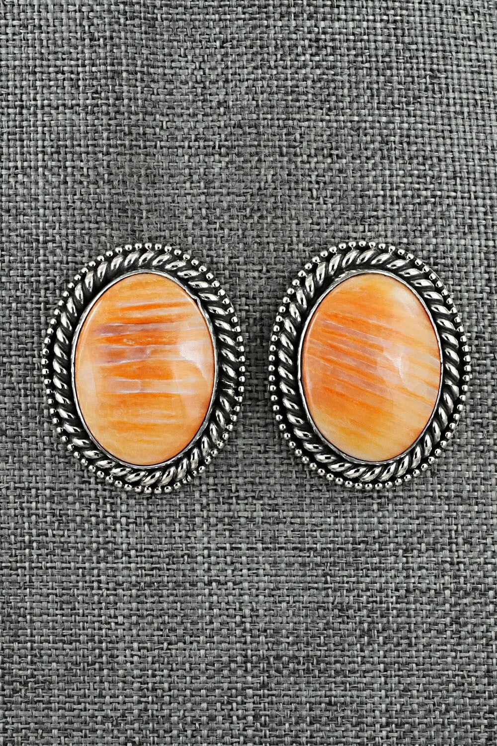 Spiny Oyster & Sterling Silver Necklace Set - Darrin Livingston