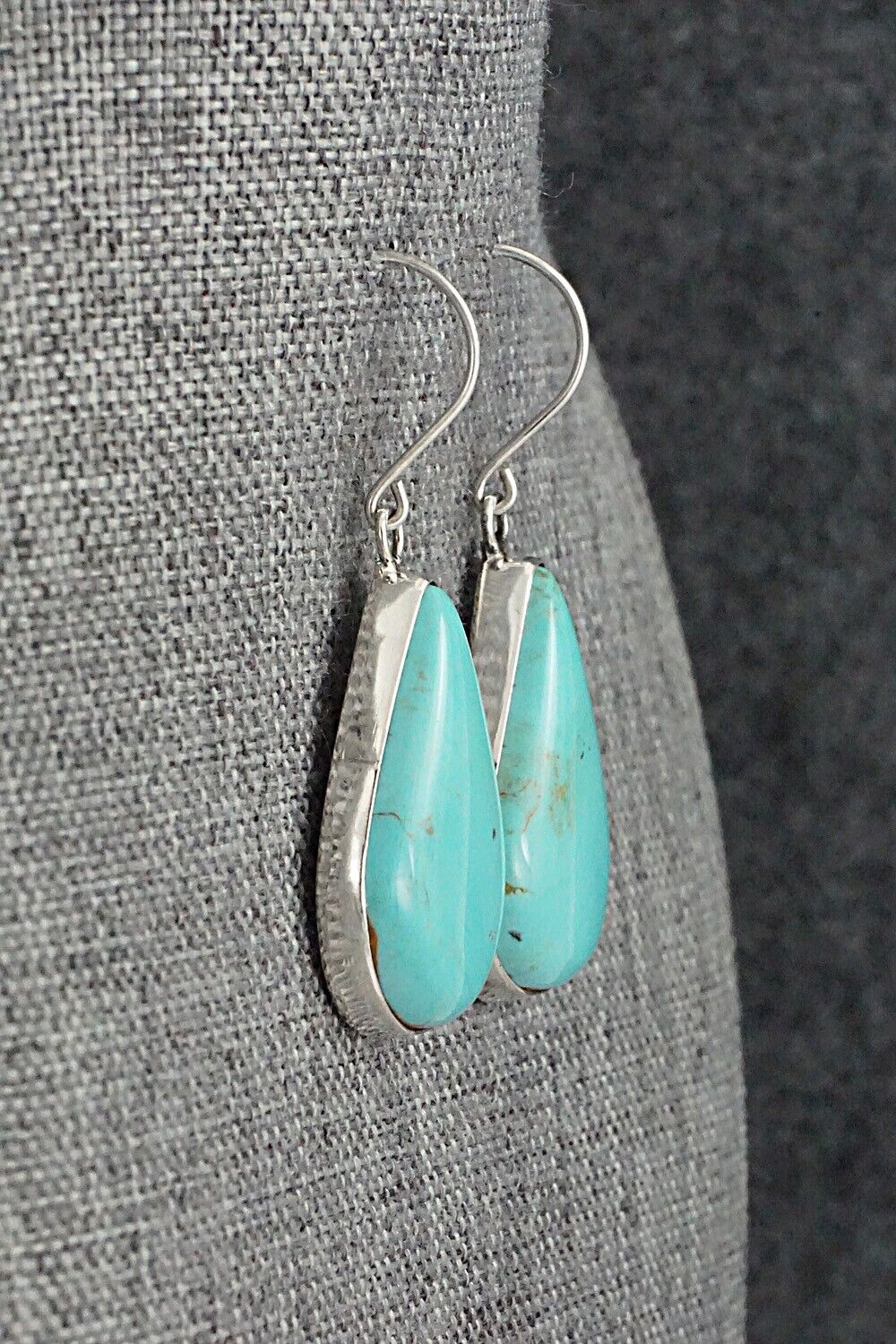 Turquoise & Sterling Silver Earrings - Rena Begay