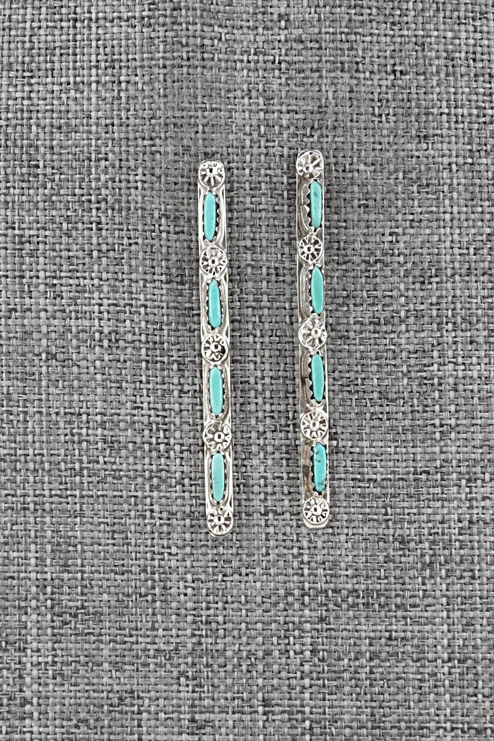 Turquoise & Sterling Silver Earrings - Murray Hannaweeka