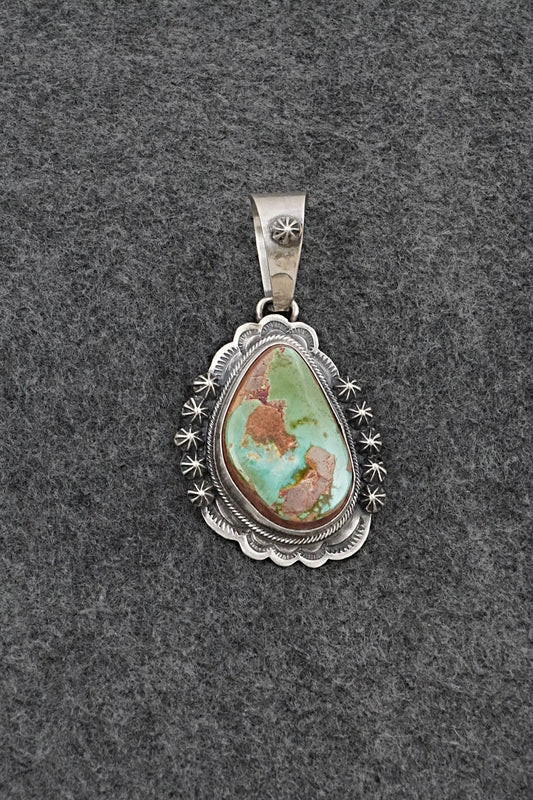 Turquoise & Sterling Silver Pendant - Darrin Livingston