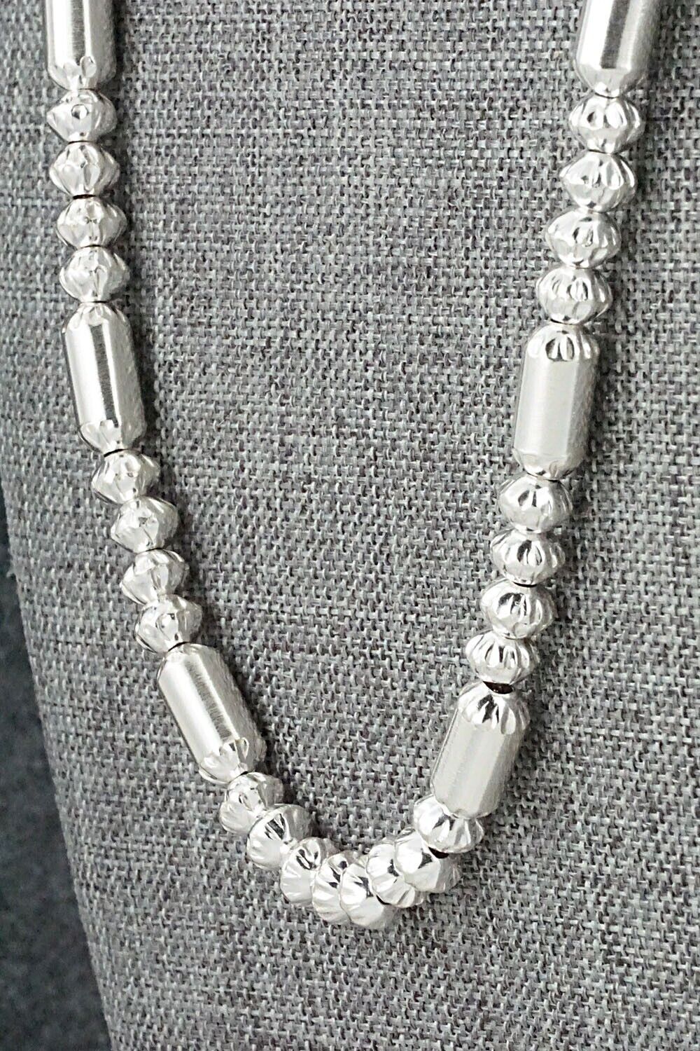 Sterling Silver Navajo Pearl Necklace 20" - Tashina Haley