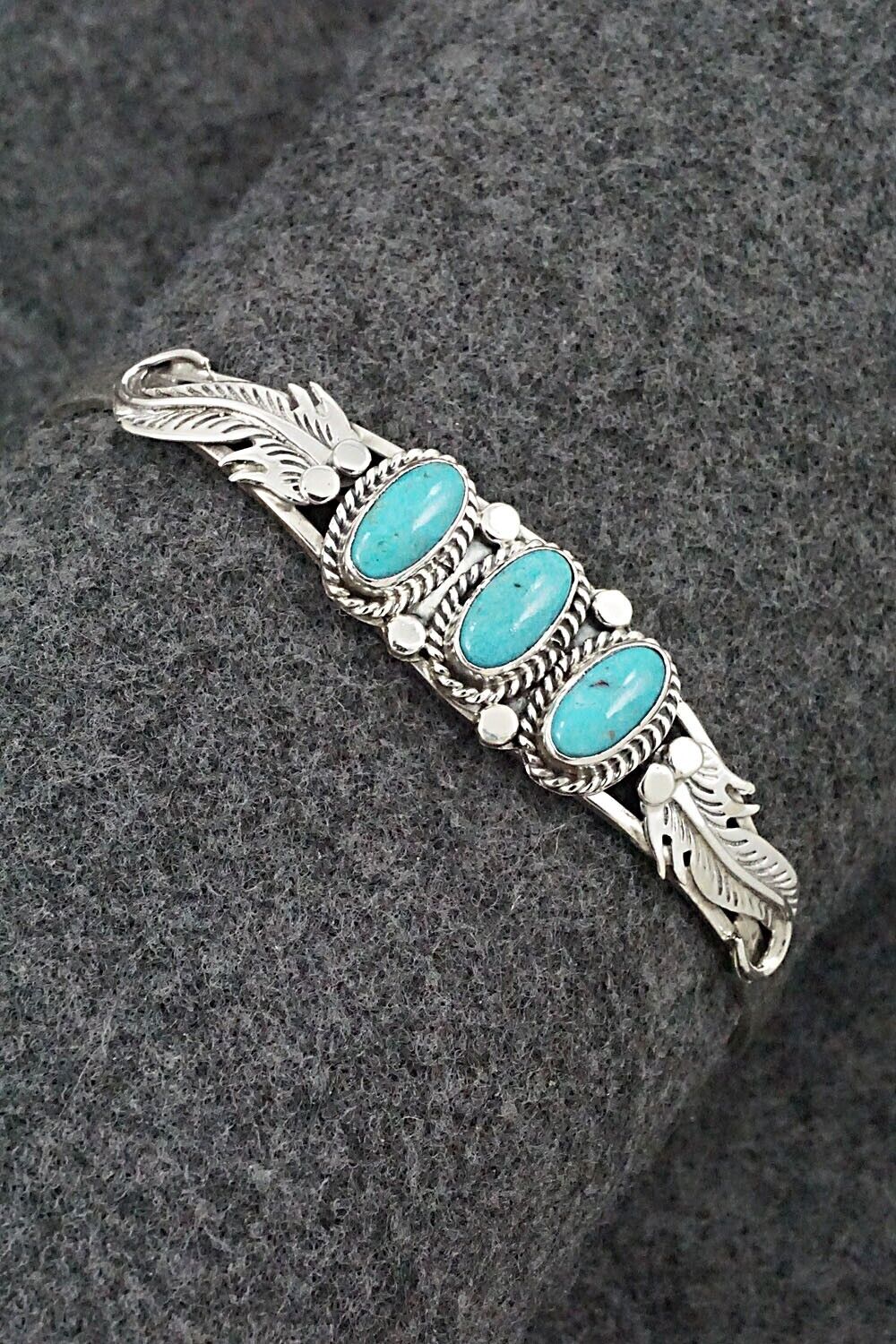 Turquoise & Sterling Silver Bracelet - Andrew Vandever