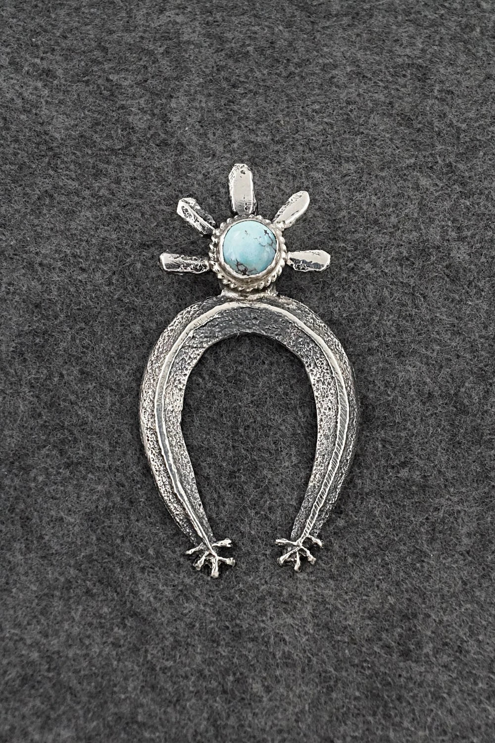 Turquoise & Sterling Silver Pendant - Delbert Arviso
