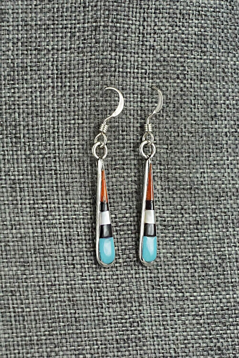 Multi-Stone & Sterling Silver Earrings - Stanford Etsate