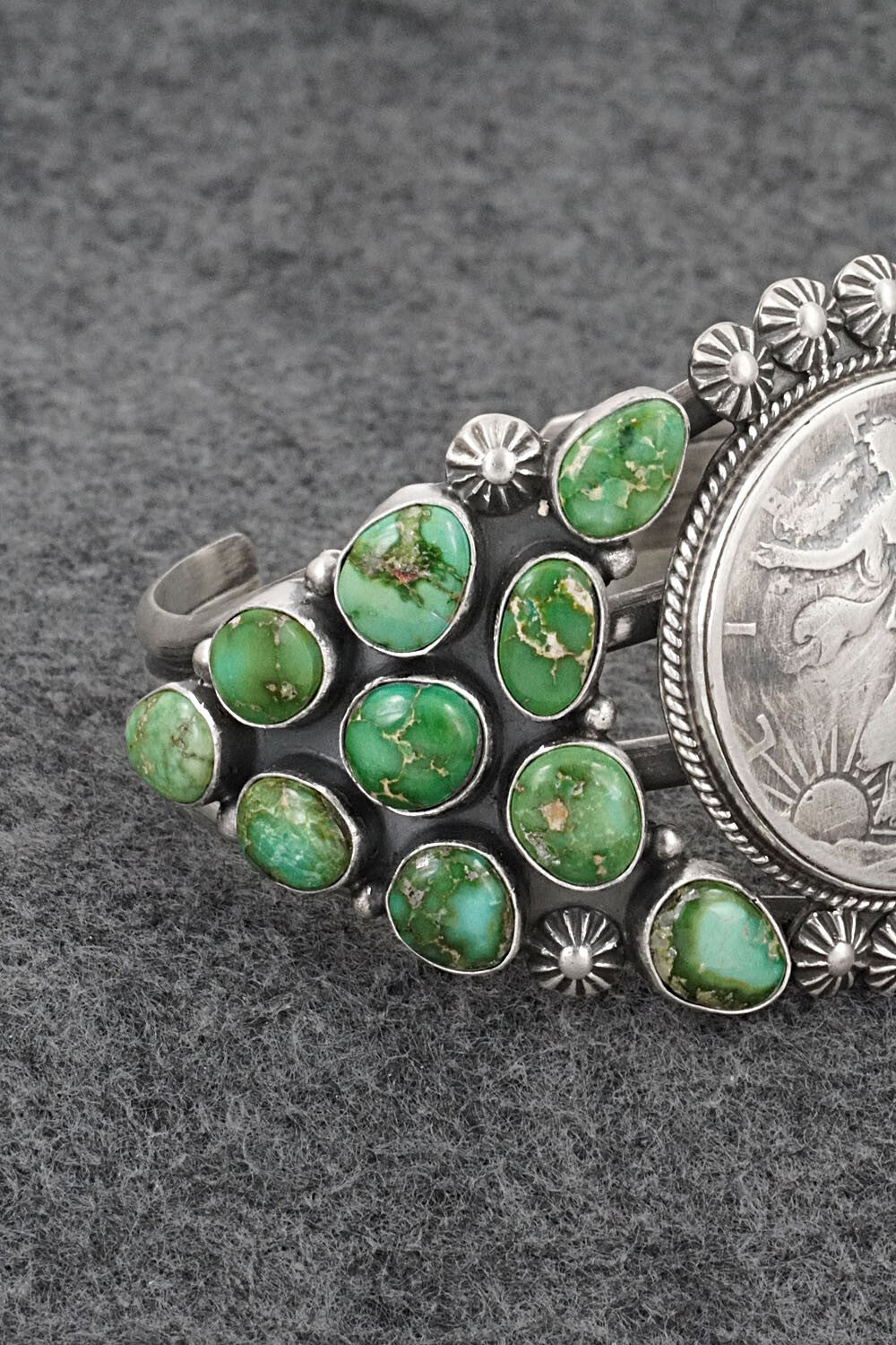 Turquoise and Sterling Silver Bracelet - Derrick Gordon