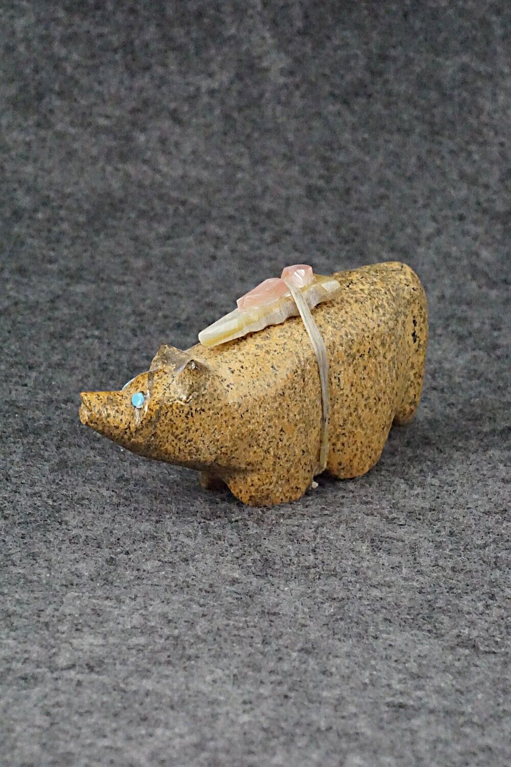 Wolf Zuni Fetish Carving - Delvin Leekya