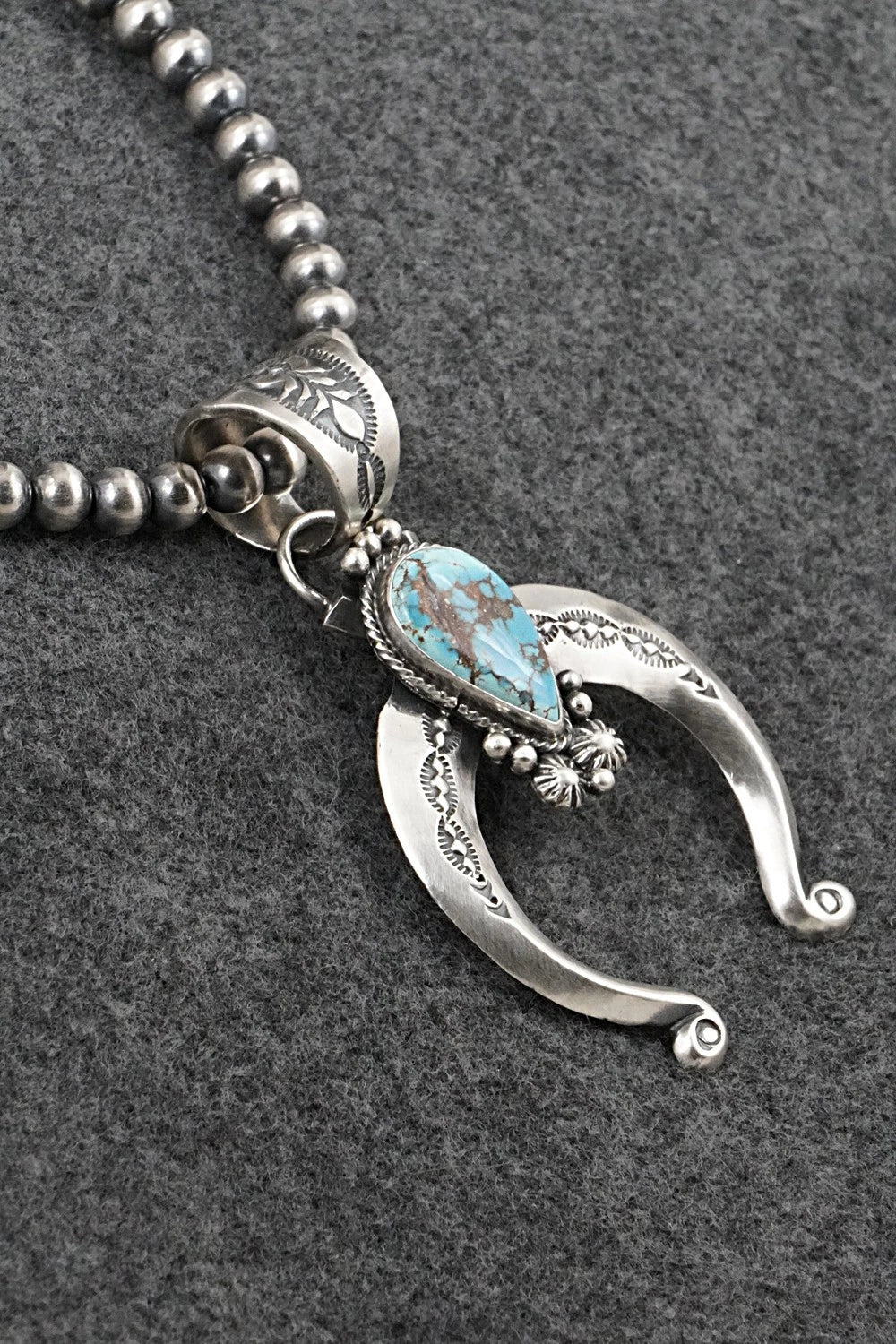 Turquoise & Sterling Silver Necklace - Samuel Yellowhair