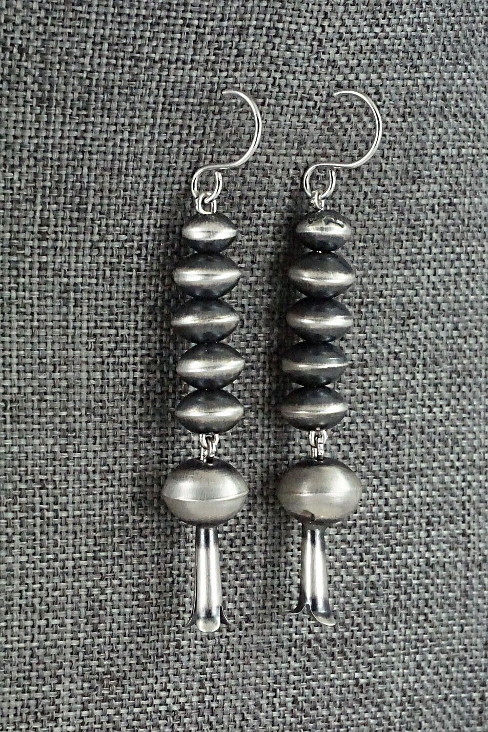 Sterling Silver Navajo Pearl Earrings - Tonisha Haley