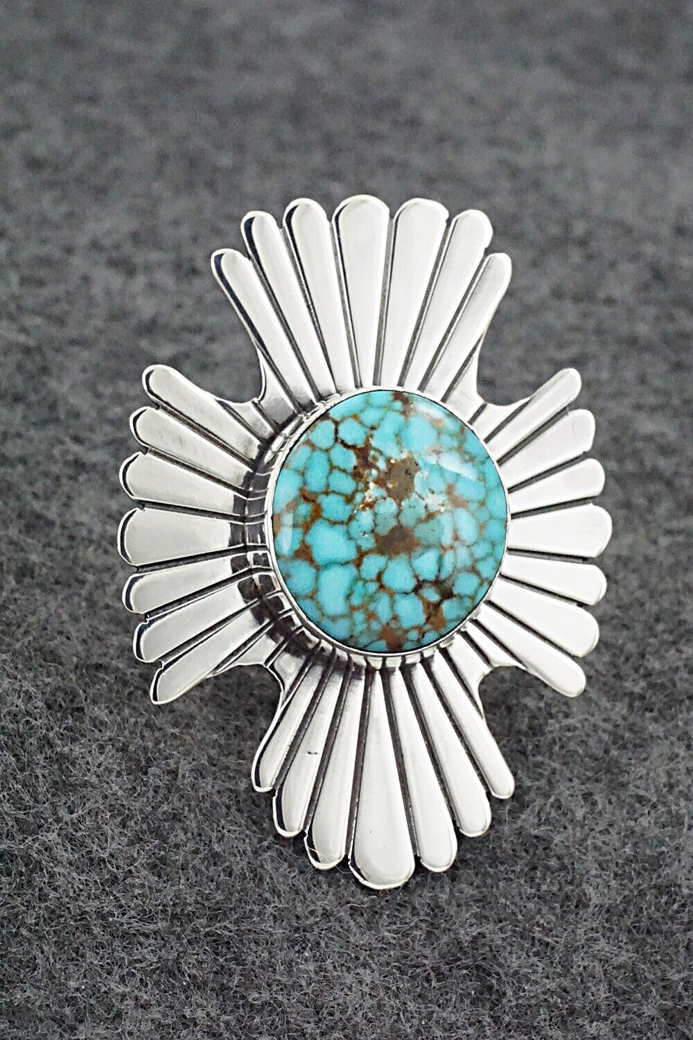 Turquoise & Sterling Silver Ring - Marita Benally - Size 8