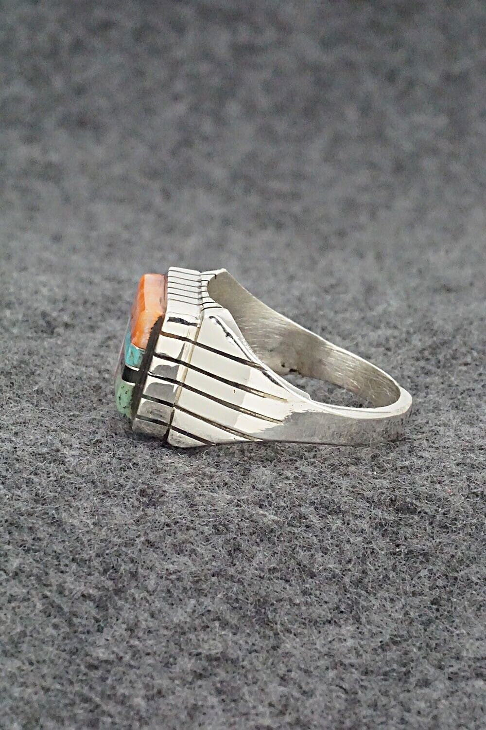 Multi-Stone & Sterling Silver Ring - Trevor Jack - Size 11.5