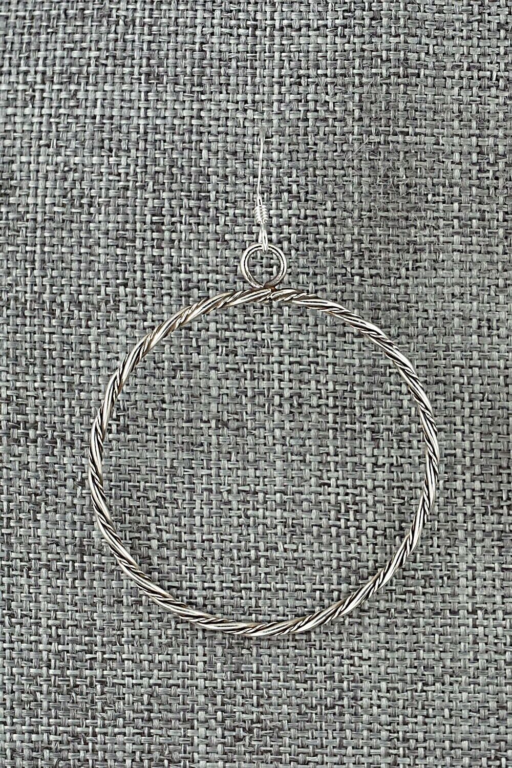 Sterling Silver Hoop Earrings - Caroline Tsosie