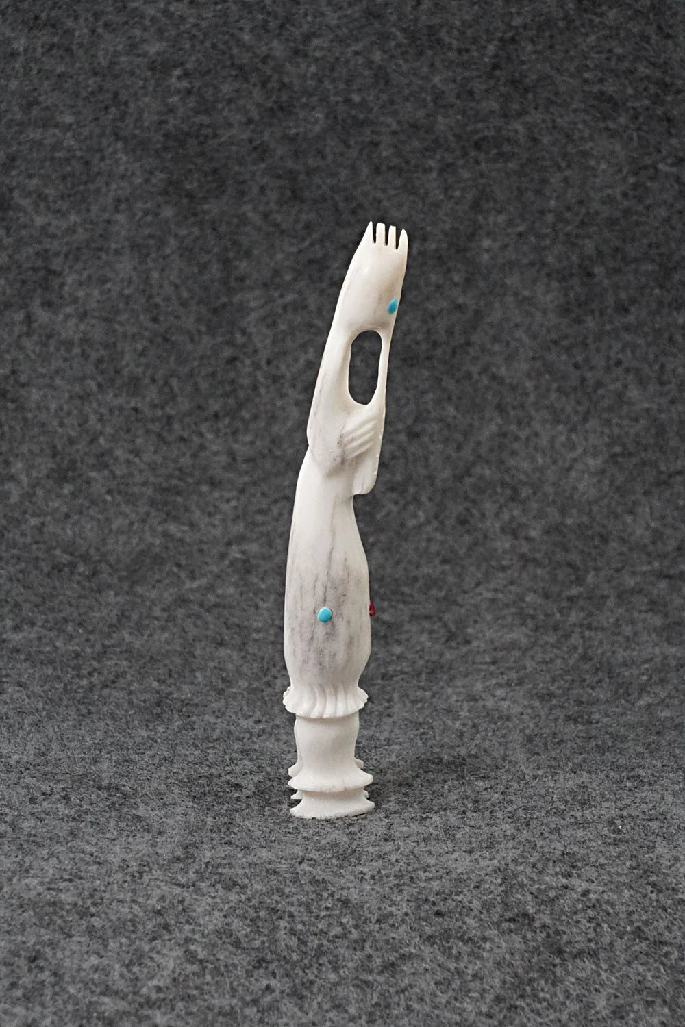 Flute Player Zuni Fetish Carving - Ethan Lowsayate