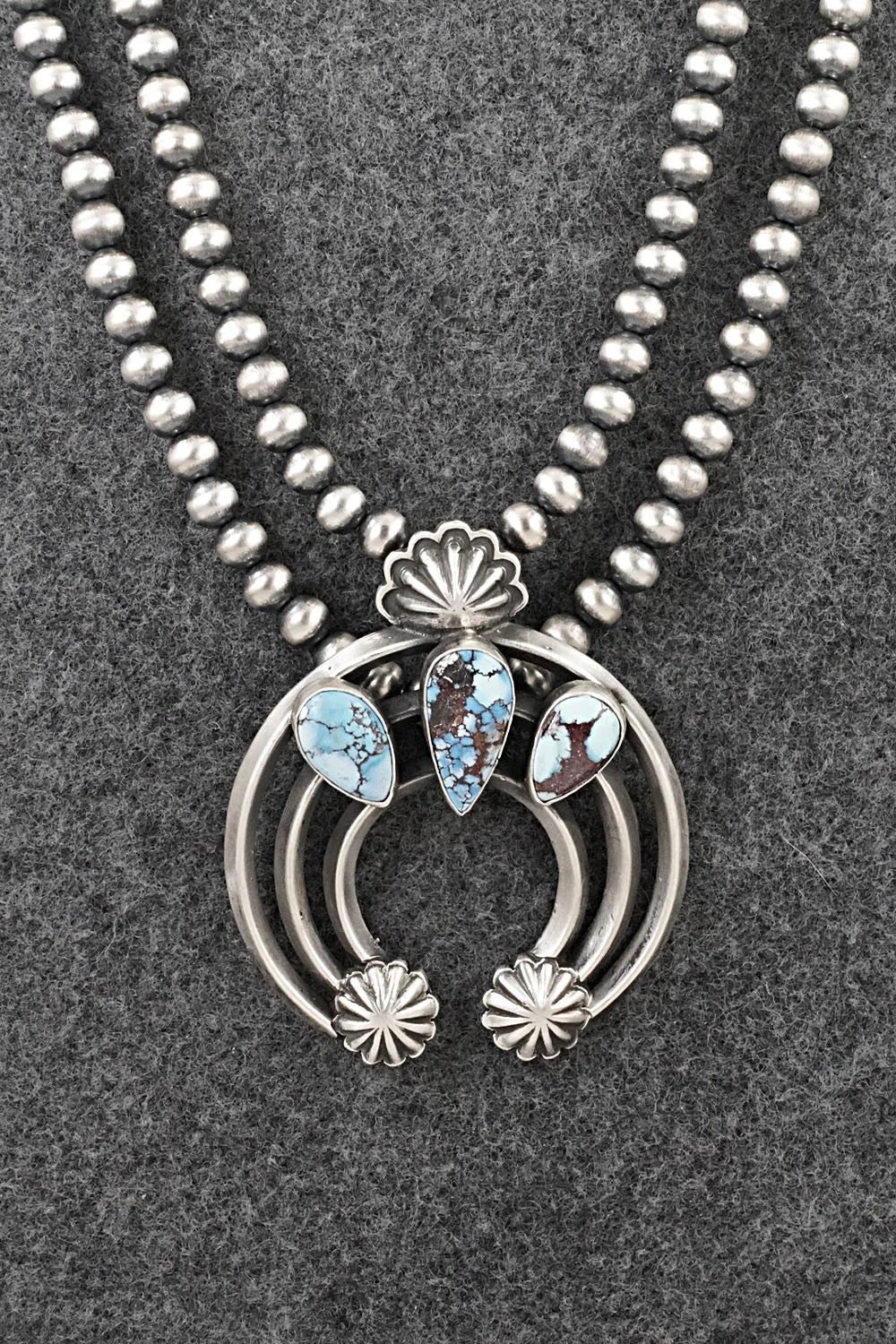 Turquoise & Sterling Silver Necklace - Davey Morgan