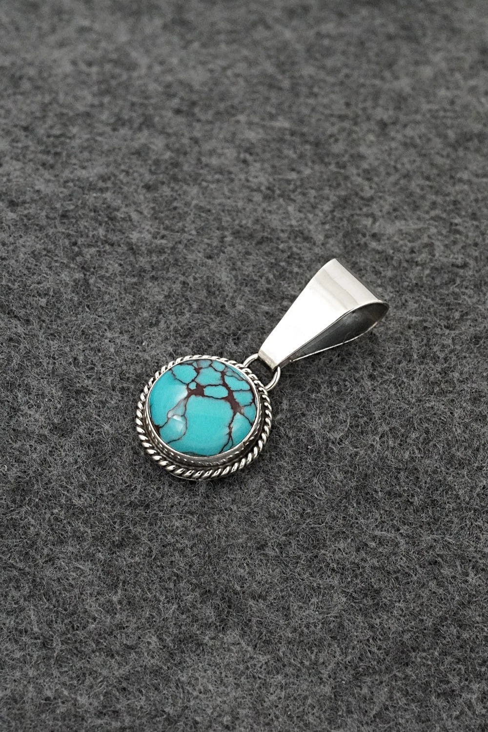 Turquoise & Sterling Silver Pendant - Eugene Gruber
