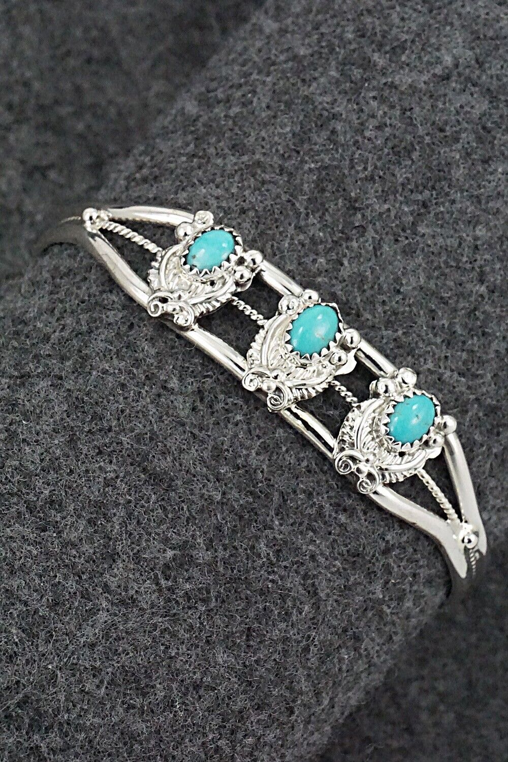 Turquoise & Sterling Silver Bracelet - Robert Martinez