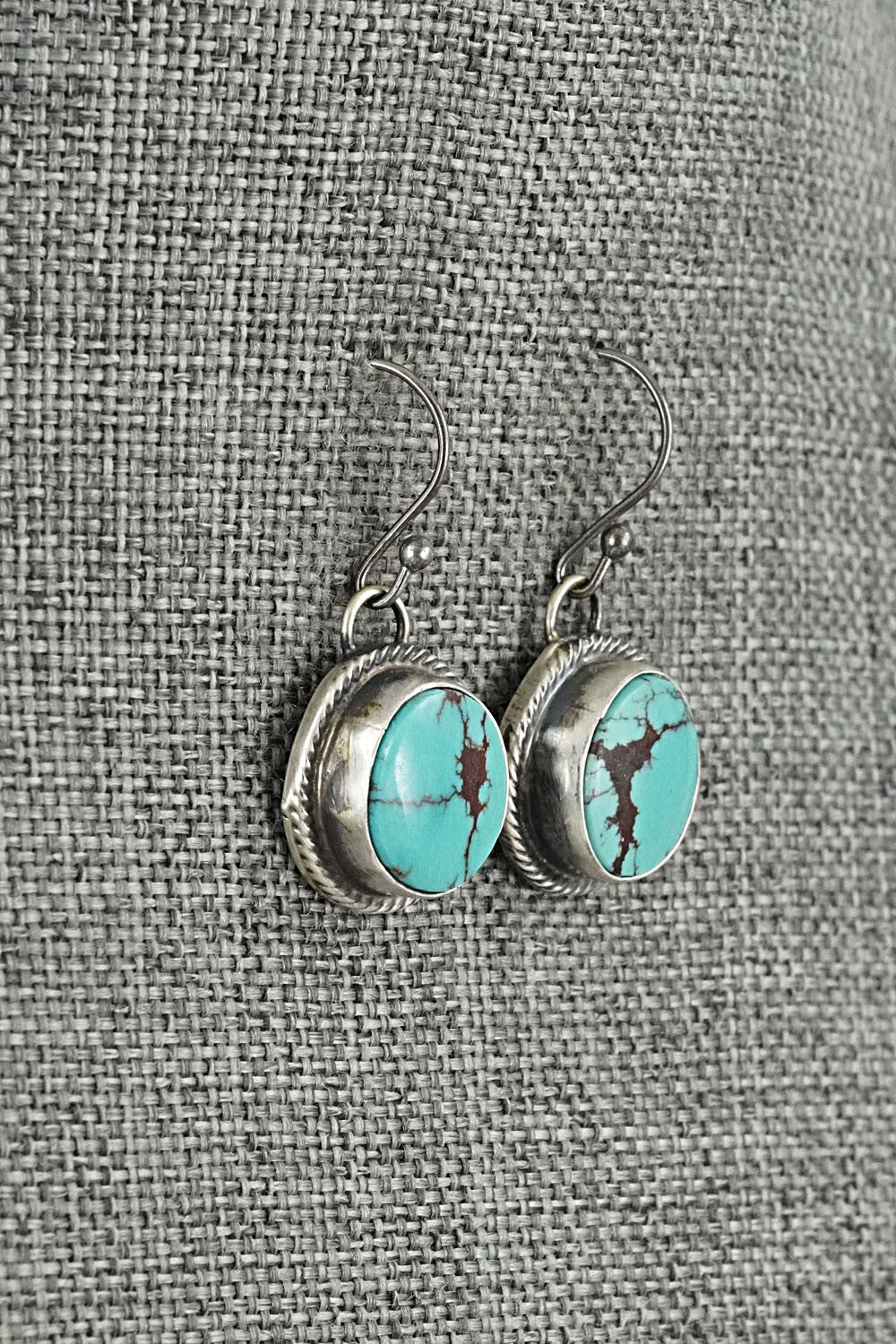 Turquoise & Sterling Silver Pendant and Earrings Set - Bobby Johnson